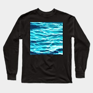 Blue ocean waves Long Sleeve T-Shirt